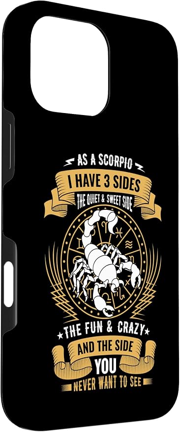 Scorpio - Zodiac Sign Birthday Astrology Scorpio Case for iPhone 16 Pro Max