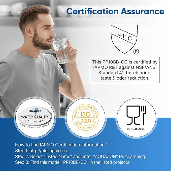 PUREPLUS 5 Micron 10" x 4.5" Whole House Sediment and Carbon Water Filter Replacement Cartridge for GE FXHTC, GXWH40L, GXWH35F, GNWH38S, Culligan RFC-BBSA, WRC25HD, PP10BB-CC, Pentek RFC-BB, 1 Pack