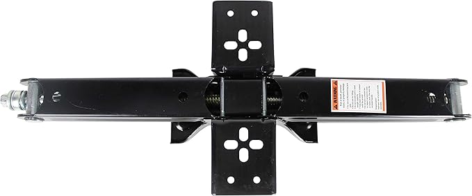 Quick Products QP-RVJ-S24 RV Stabilizing and Leveling Scissor Jack, 5,000 lbs. Max, 24" - Pair, Silver