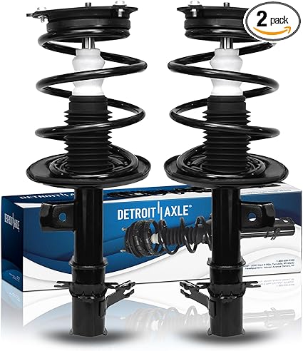 Detroit Axle - 2 Front Struts for 2007-2013 Nissan Altima Complete Struts with Coil Spring 2008 2009 2010 2011 2012 Replacement Quick Install Ready Strut Shock Assembly