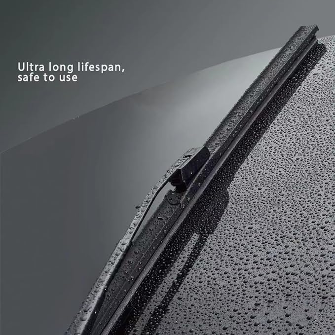 Pack of 2 Automotive Replacement Windshield Wiper Blades water-repellent coating by Coated Silicone Super Premium All-Weather Beam Blades for Model Y (TES-MODELY-2620)