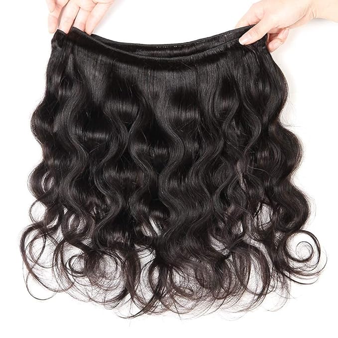 Body Wave Bundle 10A Grade Human Hair Bundles 100 Unprocessed Brazilian Virgin Hair Bundles Double Machin Weft Brazilian Body Wave Bundle(24 Inch)