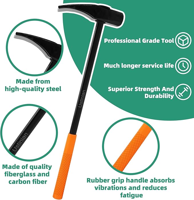 35429 Tire Hammer Tire Bead Breaker Tool, 32 Inch Duck Bill Bead Breaking Hammer For Tire Removal, Semi Truck Tire Changing Tools