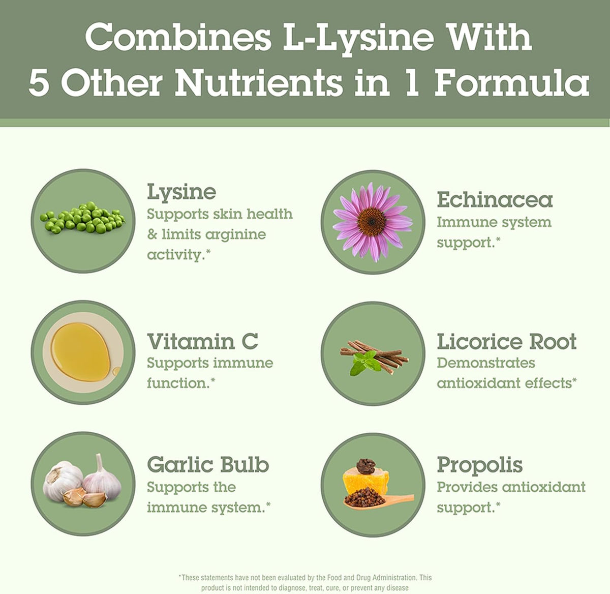 This advanced lysine formula with vitamin C, echinacea, and other powerful antioxidants provides immune support and lip health benefits.