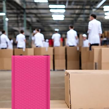 iMBAPrice 6x10 Inches Pink Color Polybubble Bag, 250-Pack Small Size 0 Self Seal Poly Bubble Mailers Padded Packing Envelopes (Total 250 Bags)