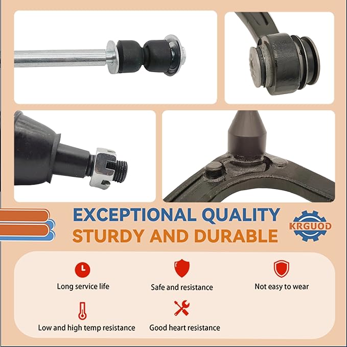 Front Upper Driver Passenger Control Arms wBall Joint for 2007-2014 Chevy GMC Silverado Sierra Suburban 1500 Avalanche Yukon Tahoe Cadillac Escalade ESV K80669 K80670-2pcs