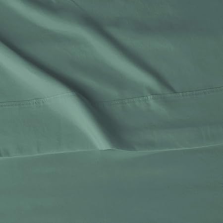 Basics Lightweight Super Soft, Breathable Easy Care Microfiber 4-Piece Bed Sheet Set with 14-Inch Deep Pockets, Queen, Emerald Green, Solid