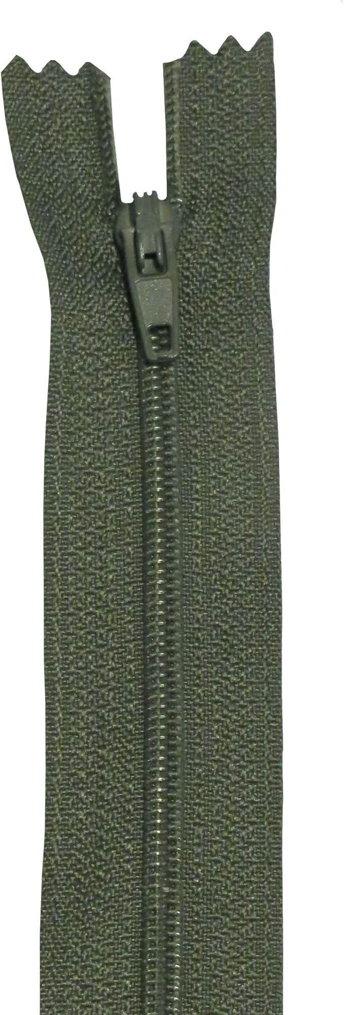 Seeking ROAM Standard Zippers, Nylon Coil, 2 Pieces (Olive Military Green, 12 Inches)