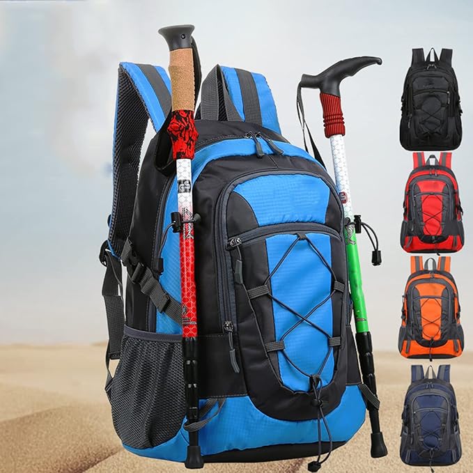 Outdoor Mountaineering Bag for Men and Women, Large Capacity Hiking Leisure Sports Breathable Fashion Travel Bag