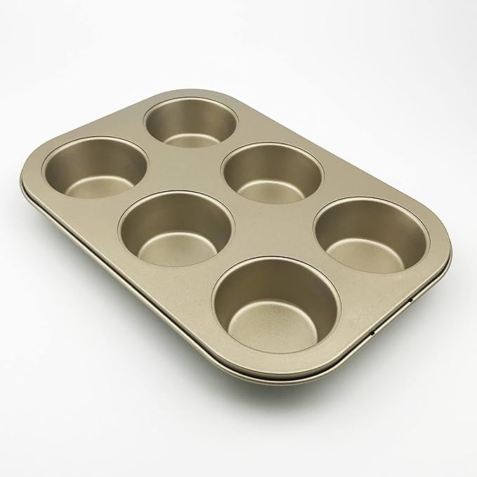 Carbon Steel Nonstick Bakeware Muffin Pan (6-Cup)