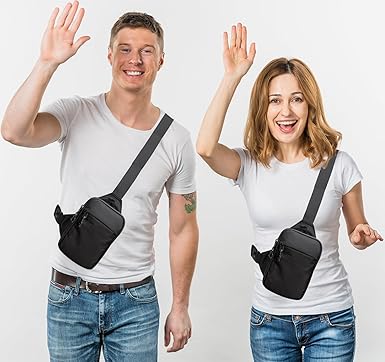 Mini Sling Bag for Men Women, Crossbody Waterproof Trendy Shoulder Cell Phone Chest Bag for Travel Work Gym