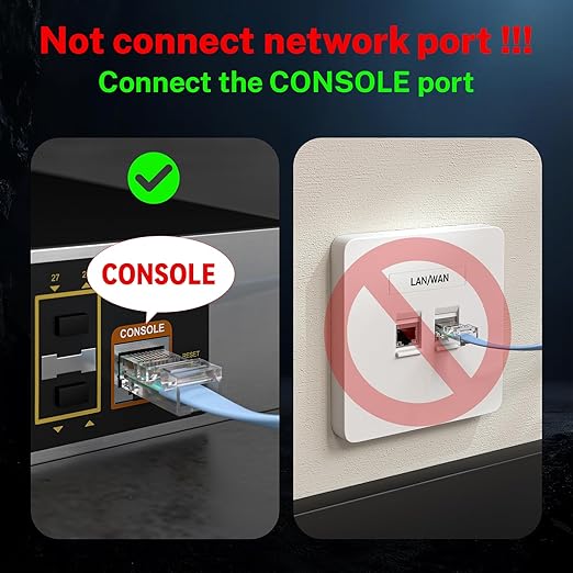 Console Cable RJ45 to USB, Console Cable?USB Console Cable with FT232 Chip Compatible with Cisco,HP,NETGEAR,Huawei,Routers/Switches for Laptop in Linux,Windows, Mac