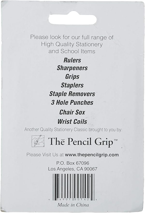 Pencil Grip The Classics Pencil Sharpener with Stainless Steel Blade (Single Wedge Shape), Assorted Colors (TPG-142)