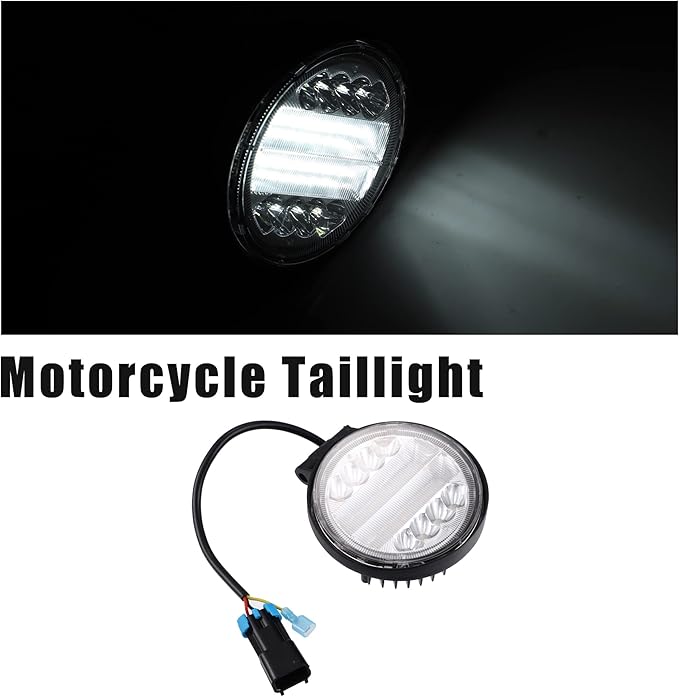 X AUTOHAUX 1 Set Backup Reverse Light Rear Round LED Light Kit White 6000K for Polaris for Ranger XP 1000 2018-2022 for Ranger Crew Cab 2019 UTV