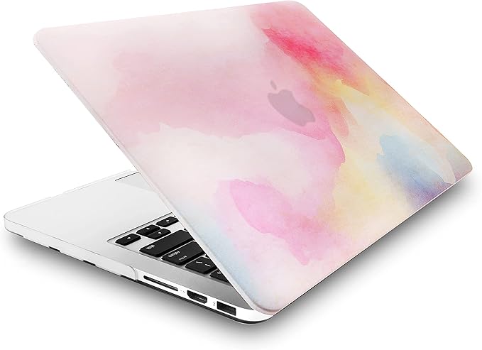 KECC Compatible with MacBook Pro 13 inch Case 2024-2016 with Touch Bar M2 A2338 M1 A2289 A2251 A2159 A1989 A1706 A1708 Plastic Hard Shell (Rainbow Mist)