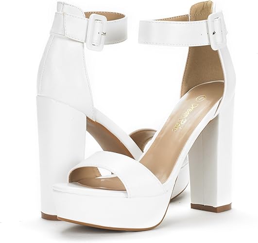 DREAM PAIRS Women's Hi-lo Heeled Sandal
