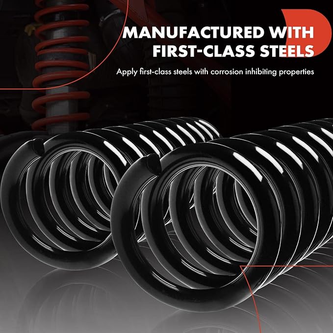 A-Premium 2Pcs Front Suspension Coil Spring Set Compatible with Chevrolet Tahoe C1500 C2500 GMC Yukon C1500 C2500 4.3L 5.0L 5.7L 6.5L, Driver and Passenger Side