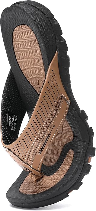 Men's Flip-Flops, Thongs Sandals Durable Comfort Slippers for Beach