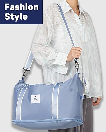 Rolling Duffle Bag with Detachable Wheels and Adjustable Shoulder Strap, Large Expandable Foldable Carry On Luggage Bag with Handle and Suitcase Sleeve, Weekender Bag for Travel Airplane 25L-55L