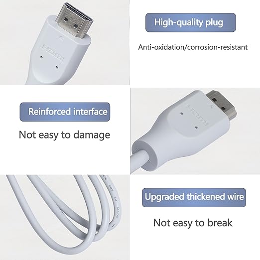 M8 HDMI Cable Compatible with Samsung M8 Smart Monitor BN39-02815A One Connect Cable for S27C900PAN LS32BM801 LS32BM80B LS32BM80G LS32BM80P S32BM805UN HWS801B HWS801D Monitor Cord,1.5m4.92ft