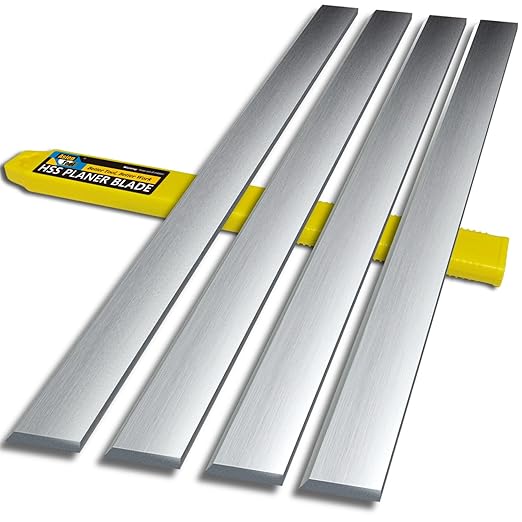 20 Inch Resharpenable Planer Blades Jointer Knives 4pcs High Speed Steel for 20 inch Wood Planer Jointer Cutter Head 20x 1.18x 18 508mm30mm3mm