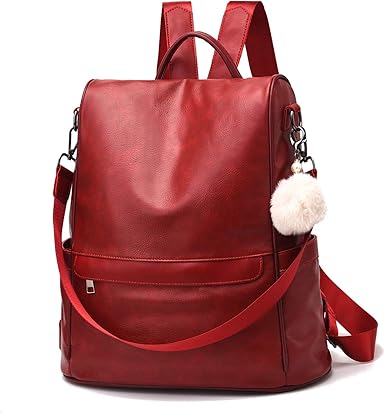 CHERUTY Women Backpack Purse PU Leather Anti-theft Casual Shoulder Bag Fashion Ladies Satchel Bags