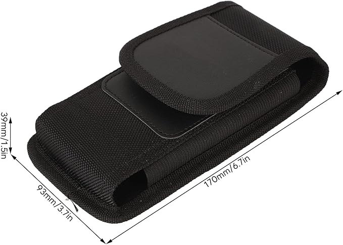 Cell Phone Purse, Nylon Belt Clip Phone Pouch with Card Slot Phone Holder Fits for 11.9cm/4.7in to 15.5cm/6.1in Smart Phones