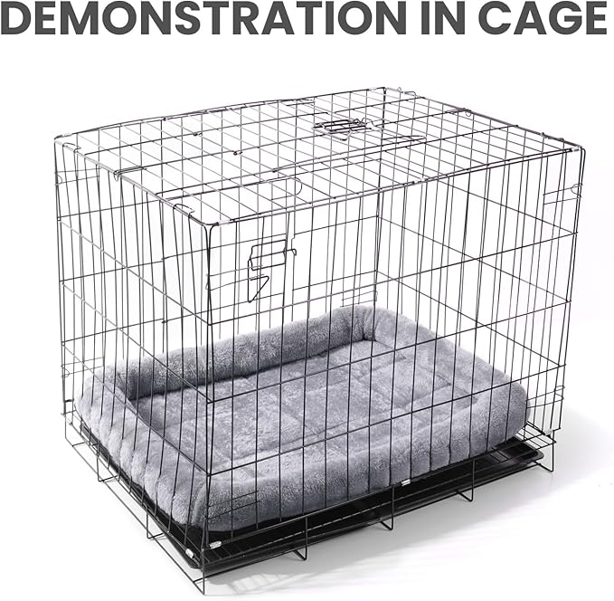 Patas Lague Bolster Dog Bed for Extra Small Dogs 16''x12'', Soft Warm Foam Pet Sofa Bed, Machine Washable Pet Cat Crate Mat for Toy Breeds, Black