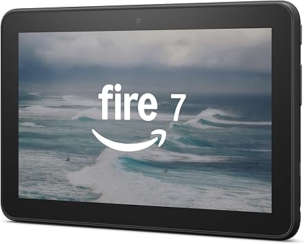 Fire 7 tablet (newest model) 7� display, read and watch, under $60 with 10-hour battery life, 16 GB, Black