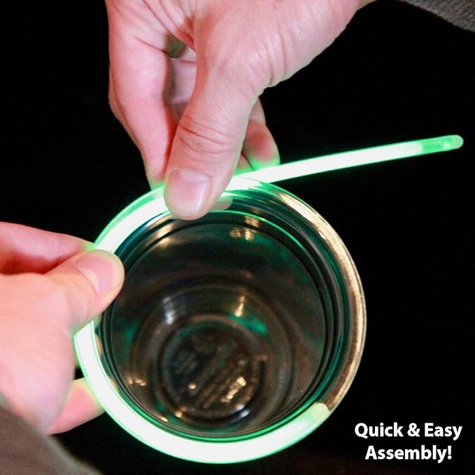 16oz Glow In The Dark Party Cups - Multi-Color Variety Pack with 7 Bright Glow-In-The-Dark Colors - The Perfect Glow Party Supplies for an Epic Glow in the Dark Party