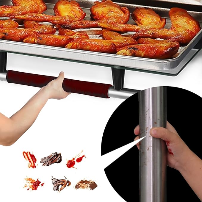 OUGAR8 Refrigerator Door Handle Covers,Keep Your Kitchen Appliance Clean from Smudges, Fingertips, Drips, Food Stains, Perfect for Dishwashers (5pcs,Burgundy)