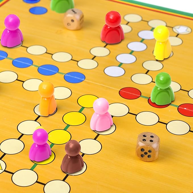 Liliful 200 pieces of multicolor plastic board game, board game tokens, ideal for sorting, counting, spare parts, 8 colors