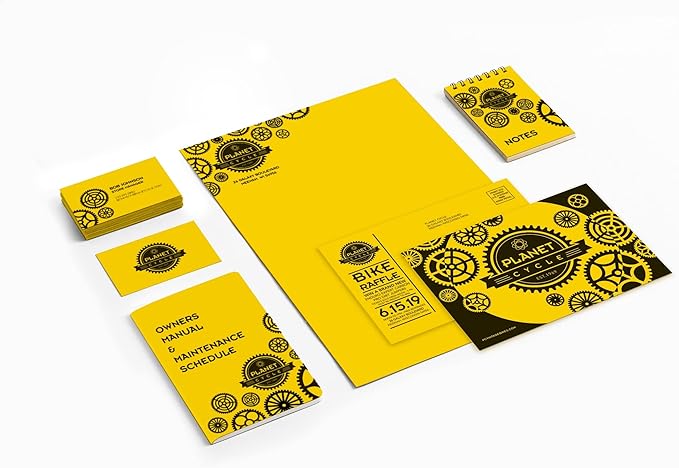 Astrobrights(R) Cover Stock, 8 12in. x 11in., 65 Lb, Solar Yellow, Pack Of 250 Sheets, 21738