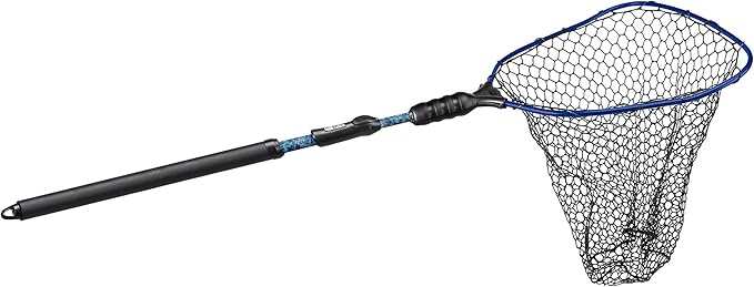 Ego S2 Slider Fishing Net, Ultimate Fishermens Tool Telescoping Handle, Replaceable Head, Salt Freshwater, Large 19x21 Inch Hoop