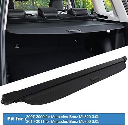 ECCPP Cargo Cover 2006-2011 for Mercedes-Benz ML350 ML Series Retractable Rear Trunk Cover Shade Luggage Tonneau Security Cover