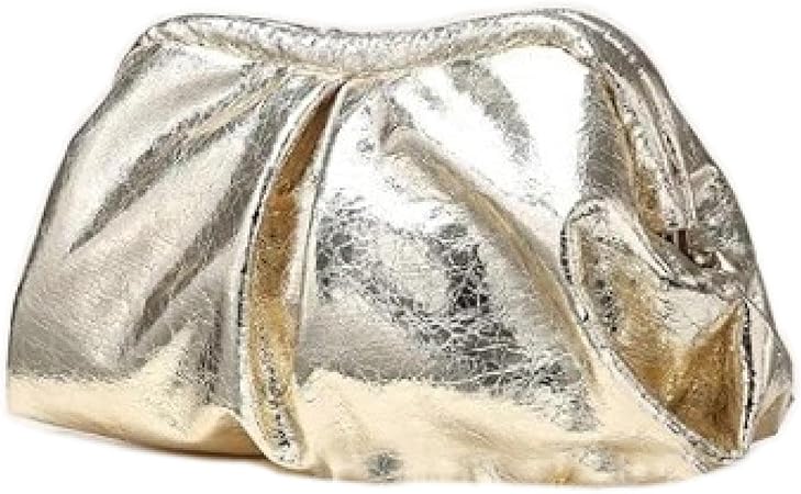 Women's Pleated Bag, Cloud Bag, Kiss Lock, Closed Clutch