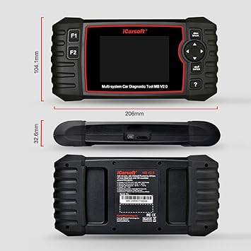 Diagnostic Scanner iCarsoft MB V2.0 Compatible for Mercedes-BenzSprinterSmart, ABS SRS Oil BLD INJ