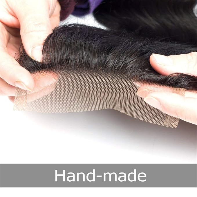 Selina Lace Closure 8 Inch Brazilian Body Wave Closure Free Part Lace Closure 4X4 Unprocessed Human Hair Natural Black Color Virgin Human Hair (8"Body, Free part)