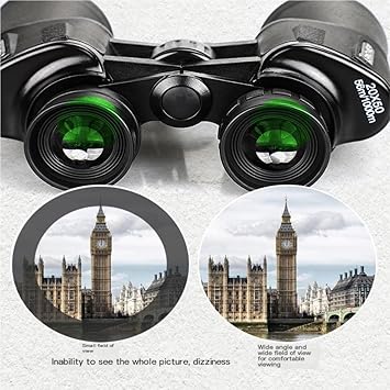 Binoculars Telescope 20X50 Telescope Binoculars Low Light Night Vision Non-red Telescope Outdoor Outdoor Telescope Binocular (K A)