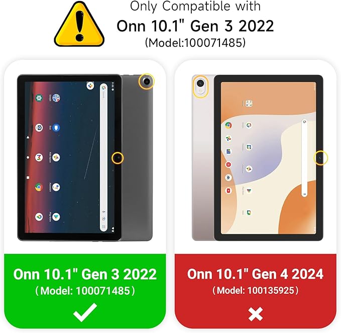 Kids Case for Onn 10.1 Gen 3 Tablet (2022 Model:100071485) Kids 10.1 Inch Android Tablet Onn 10.1 Gen 3 Case with Handle EVA Foam Shockproof Washable Cover for Adults, Kids (Blue)