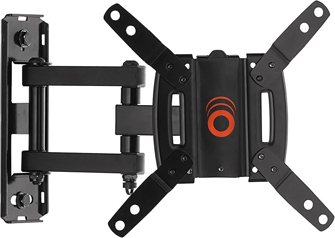 ECHOGEAR Full Motion Articulating TV Wall Mount Bracket for Most 15-39 inch TVs Computer Monitors Featuring 10.5" of Extension, 90o of Swivel, 16o of Tilt - EGSF1-BK