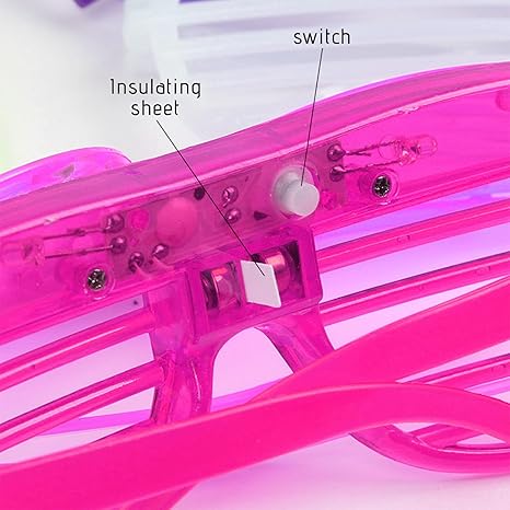 Led Party Glow Glasses Costumes Neon Flashing Plastic For Kids/Adult Dark Party Pool Party #3566z