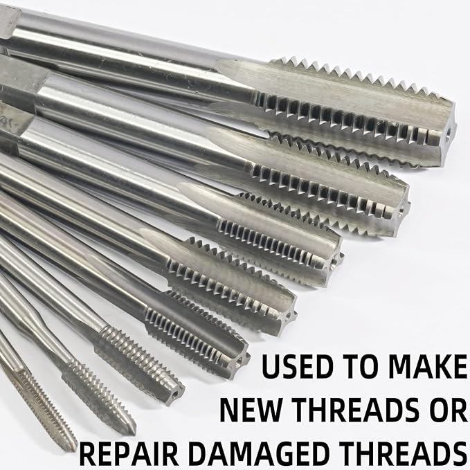 34"-10 UNC HSS Tap And Die Set, 34 x 10 UNC Machine Thread Tap And Round Thread Die Right Hand