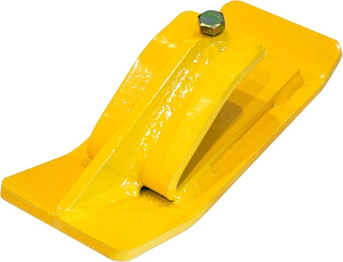 Pocono Metal Craft Tractor Bucket Ski Edge Turf Tamer Skid Protector (Safety Yellow)