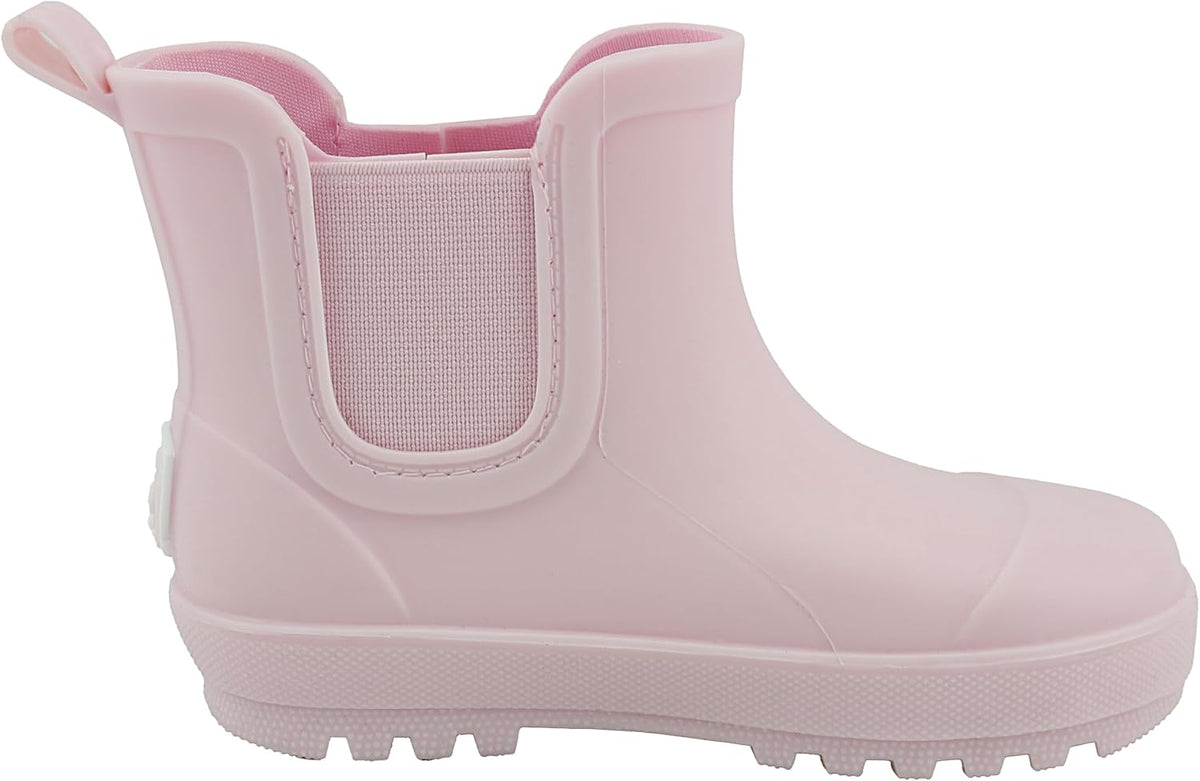 BEARPAW Toddler and Kids' Chelsea Rain Boots, Waterproof Rubber Rainboot, Girls/Boys Light Water Shoes for Muddy Park/Hiking