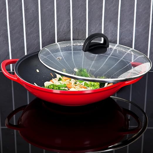 Tempered Glass Pan Lid, 8" Pot Lid with Heat Resistant Handle, Pan Cover for Frying Pan, Skillet, Cast Iron, Wok, Universal Cookware