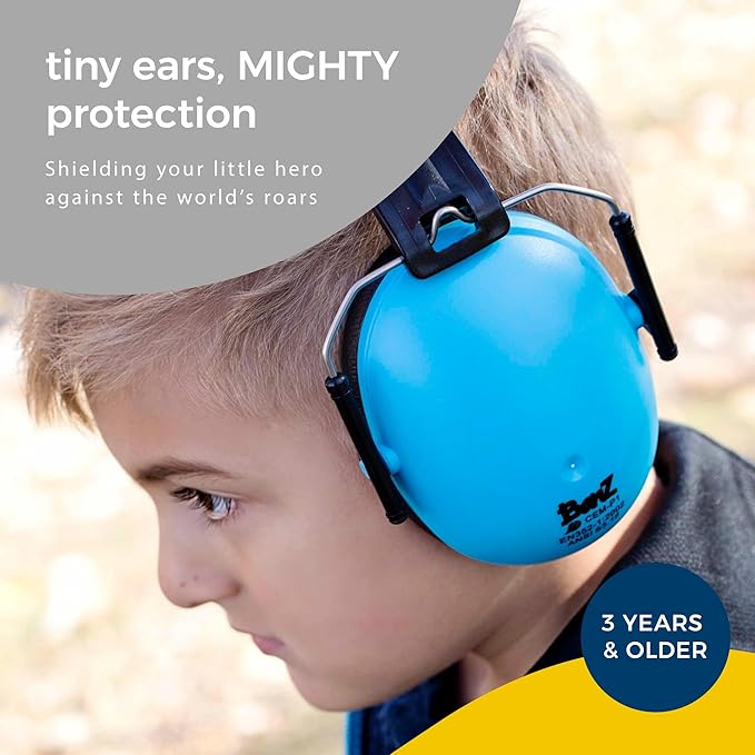 Banz Kidz Earmuffs 2 Years Older a Loud Noise Canceling Kids Headphones Toddler Ear Muffs, Size Adjustable