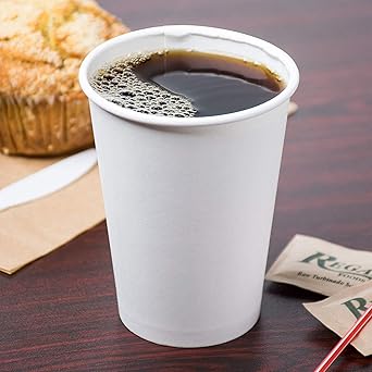 12oz Paper Hot Cups 100ct, White