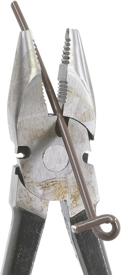 10" Premium Fence Pliers Round Nose Utica Style