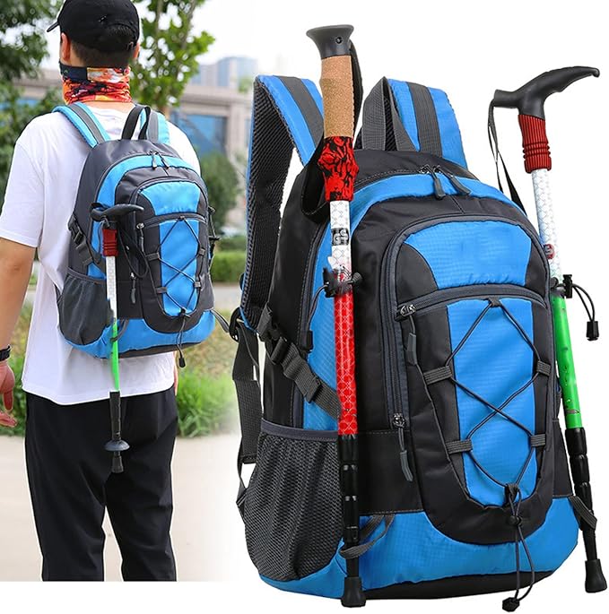 Outdoor Mountaineering Bag for Men and Women, Large Capacity Hiking Leisure Sports Breathable Fashion Travel Bag
